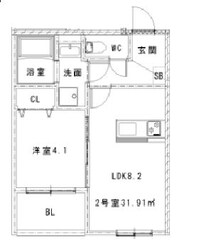 Plume古市の物件間取画像